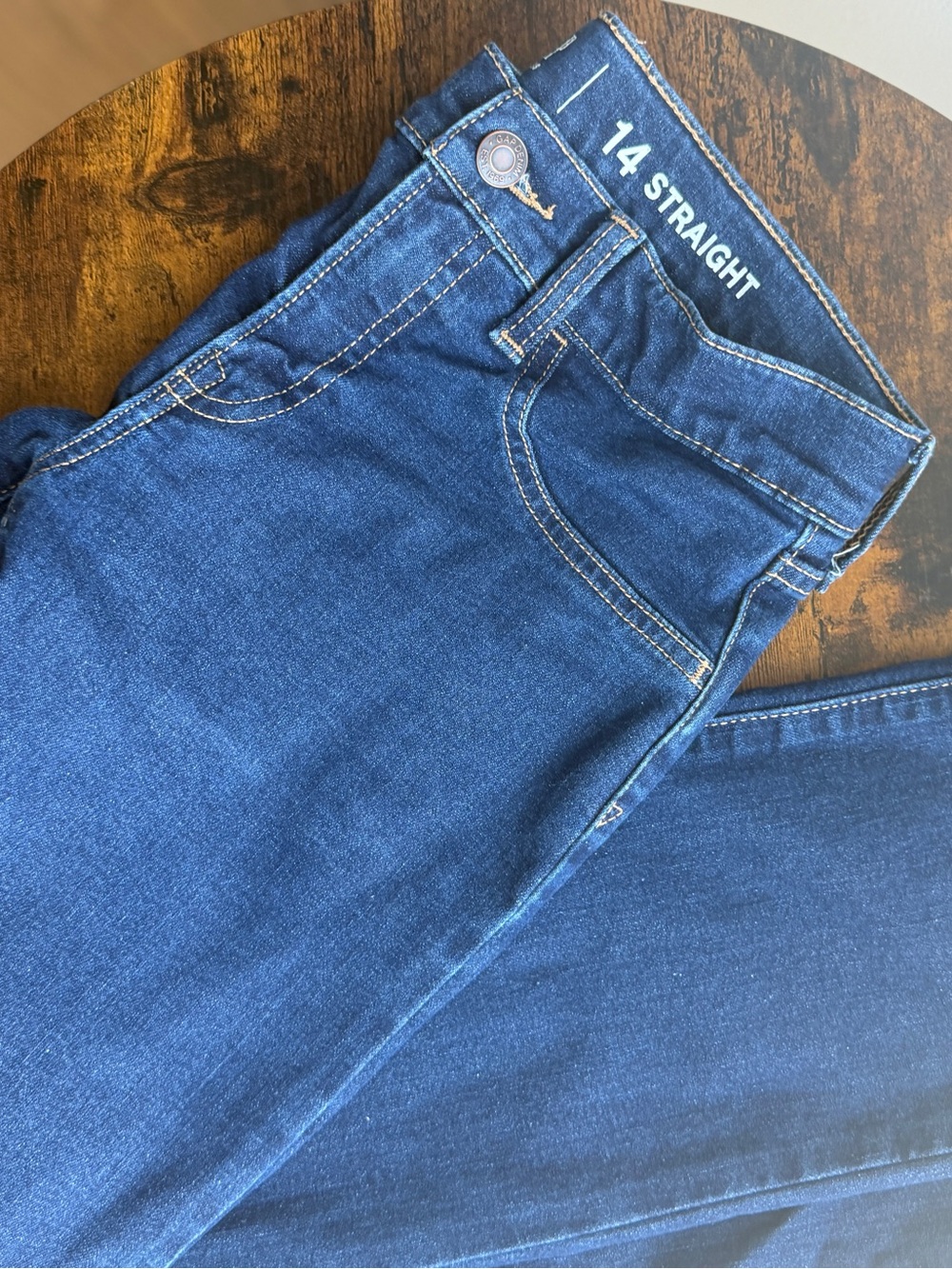 Gap Kids Boys Size 14 Straight Leg Blue Jeans Adjustable Waist